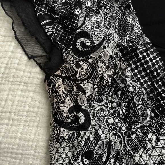 vintage layered lace cardi top - Picture 5 of 9